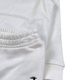 Trussardi Completo 2Pz Felpa-Pantalone tinta unita Bianco per Neonata TIA26028CF BIANCO TRUSSARDI 
