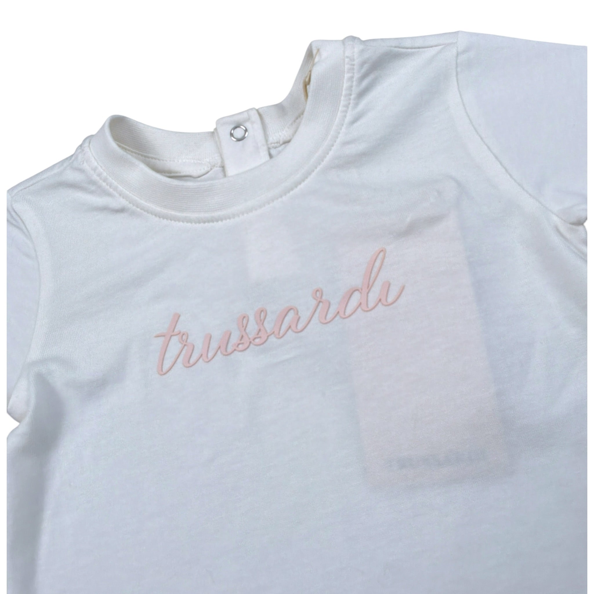 Trussardi T-Shirt tinta unita con Stampa Bianco per Neonata TIA26030TS BIANCO TRUSSARDI 