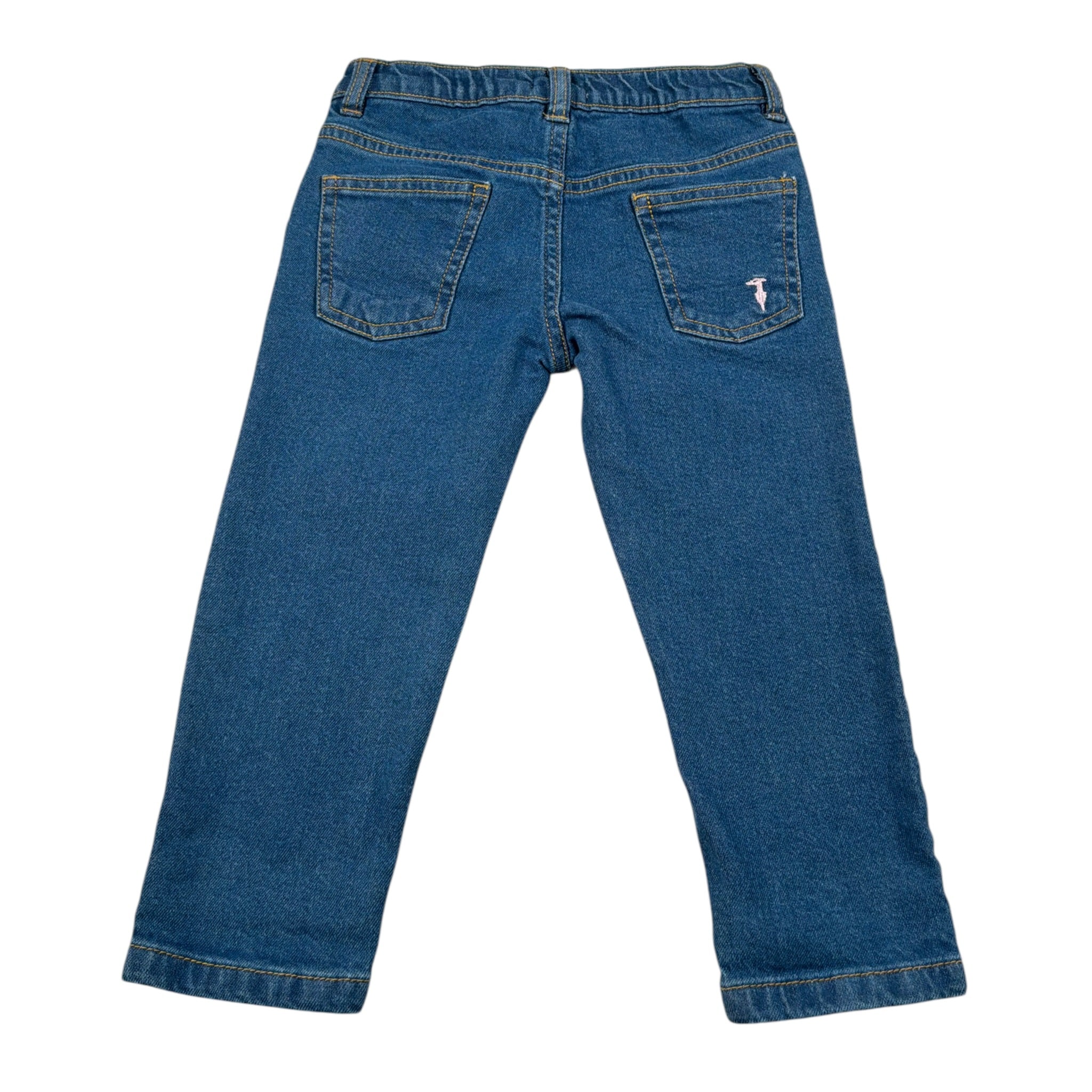 Trussardi Jeans tinta unita con 5 Tasche Blu per Neonata TIA26032JE BLU TRUSSARDI 