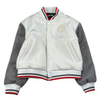 Trussardi Giubbino Bicolore Modello College con Bottoni Bianco/Grigio per Neonato TIA26037GB BIANCO/GRIGIO TRUSSARDI 