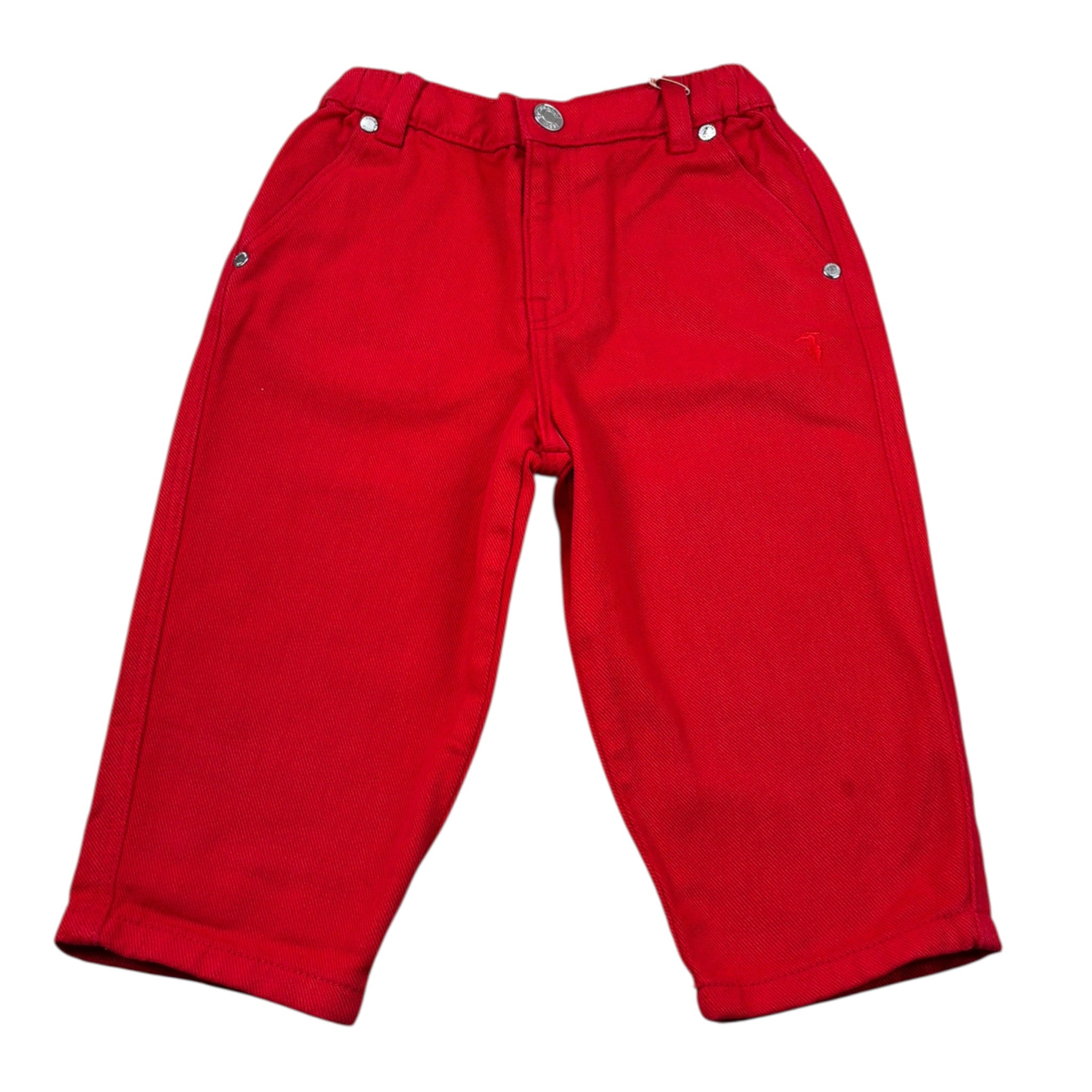 Trussardi Pantalone tinta unita con Elastico In Vita Rosso per Neonato TIA26038PA ROSSO TRUSSARDI 