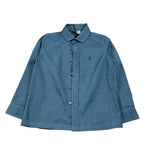 Trussardi Camicia Manica Lunga tinta unita Azzurro per Neonato TIA26039CA AZZURRO TRUSSARDI 