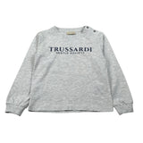 Trussardi Shirt Girocollo tinta unita con Logo Grigio per Neonato TIA26041TS GRIGIO TRUSSARDI 