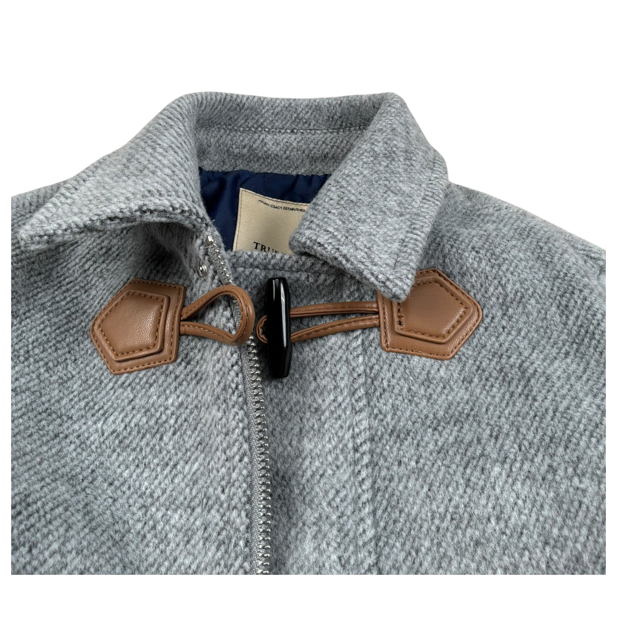 Trussardi Cappotto tinta unita Grigio per Neonato TIA26047CP GRIGIO TRUSSARDI 