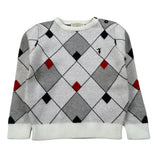 Trussardi Maglia Girocollo Stampa Fantasia Panna per Neonato TIA26052MA PANNA TRUSSARDI 