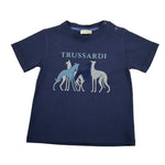 Trussardi T-Shirt tinta unita con Stampa Blu per Neonato TIA26060TS BLU TRUSSARDI 