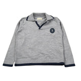 Trussardi Polo Manica Lunga tinta unita con Logo Grigio per Neonato TIA26061PO GRIGIO TRUSSARDI 