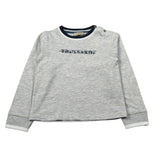 Trussardi Shirt Girocollo tinta unita con Stampa Grigio per Neonato TIA26063TS GRIGIO TRUSSARDI 