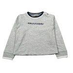 Trussardi Shirt Girocollo tinta unita con Stampa Grigio per Neonato TIA26063TS GRIGIO TRUSSARDI 