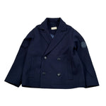 Trussardi Giacca tinta unita con Logo Blu per Neonato TIA26068GC BLU TRUSSARDI 