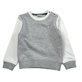Trussardi Felpa tinta unita Girocollo con Maniche In Contrasto Grigio per Neonato TIA26070FE GRIGIO TRUSSARDI 