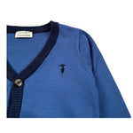 Trussardi Cardigan tinta unita con Logo Blu per Neonato TIA26071CD BLU TRUSSARDI 