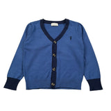 Trussardi Cardigan tinta unita con Logo Blu per Neonato TIA26071CD BLU TRUSSARDI 