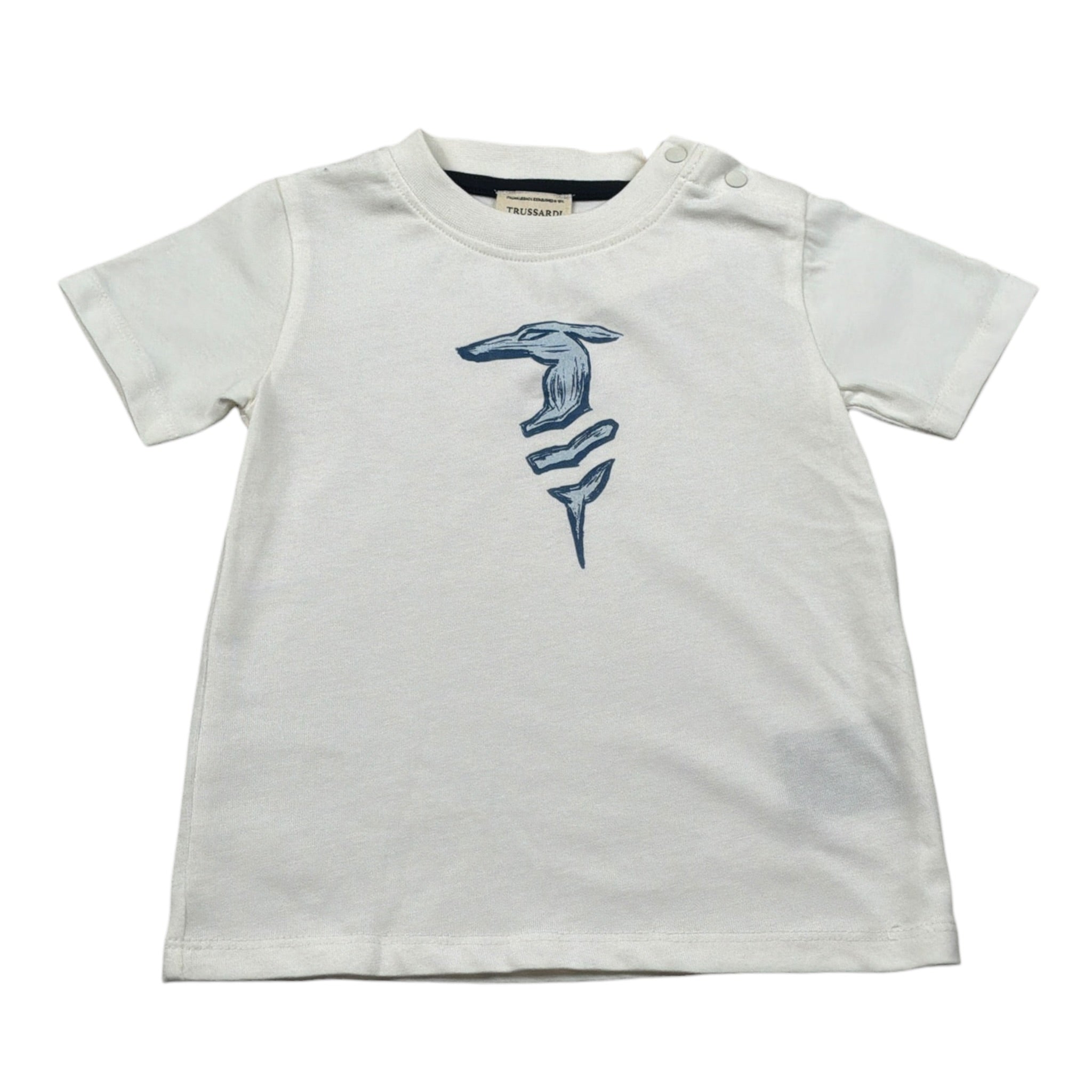 Trussardi Girocollo tinta unita con Stampa Panna per Neonato TIA26072TS PANNA TRUSSARDI 