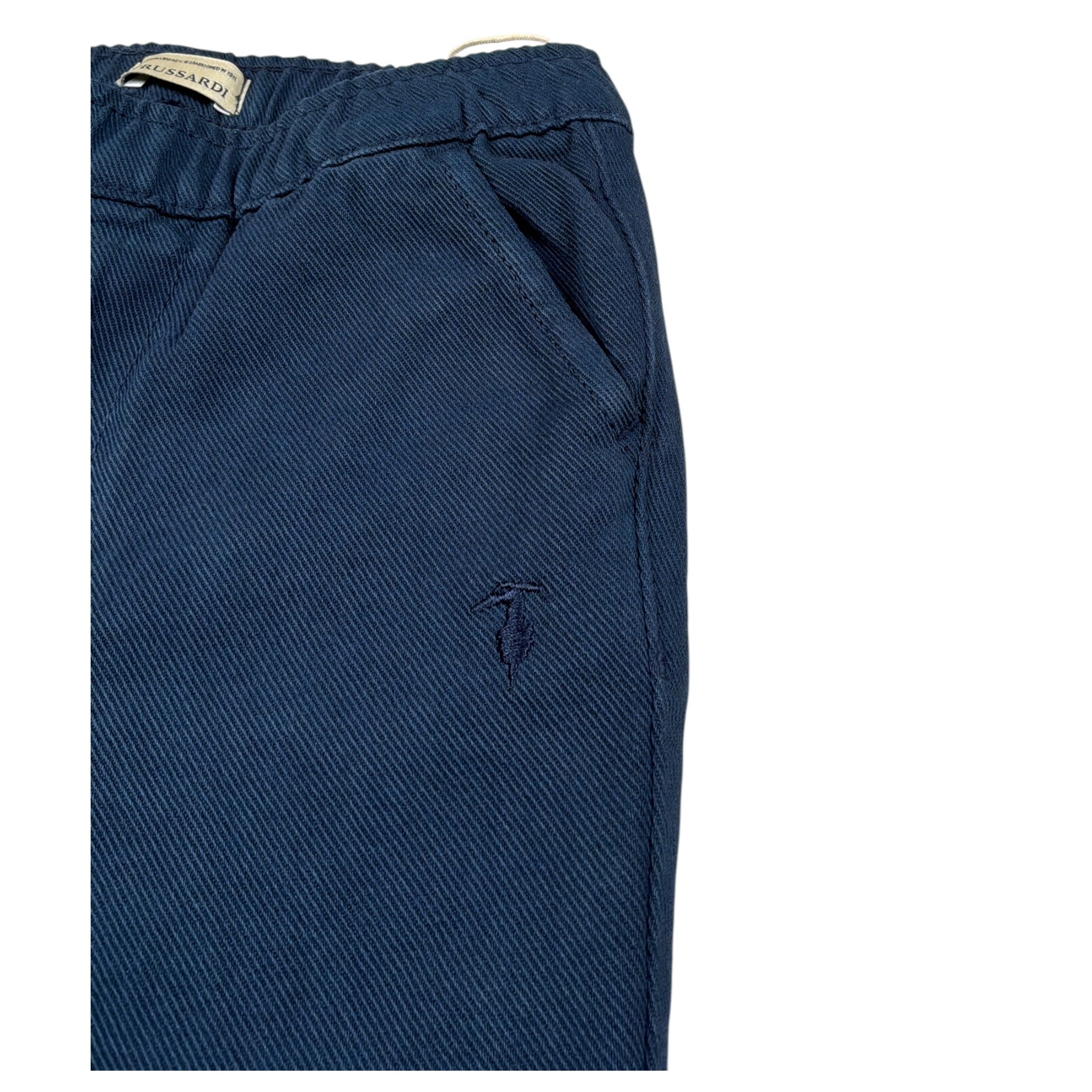 Trussardi Pantalone tinta unita con Elastico In Vita Blu per Neonato TIA26077PA BLU TRUSSARDI 