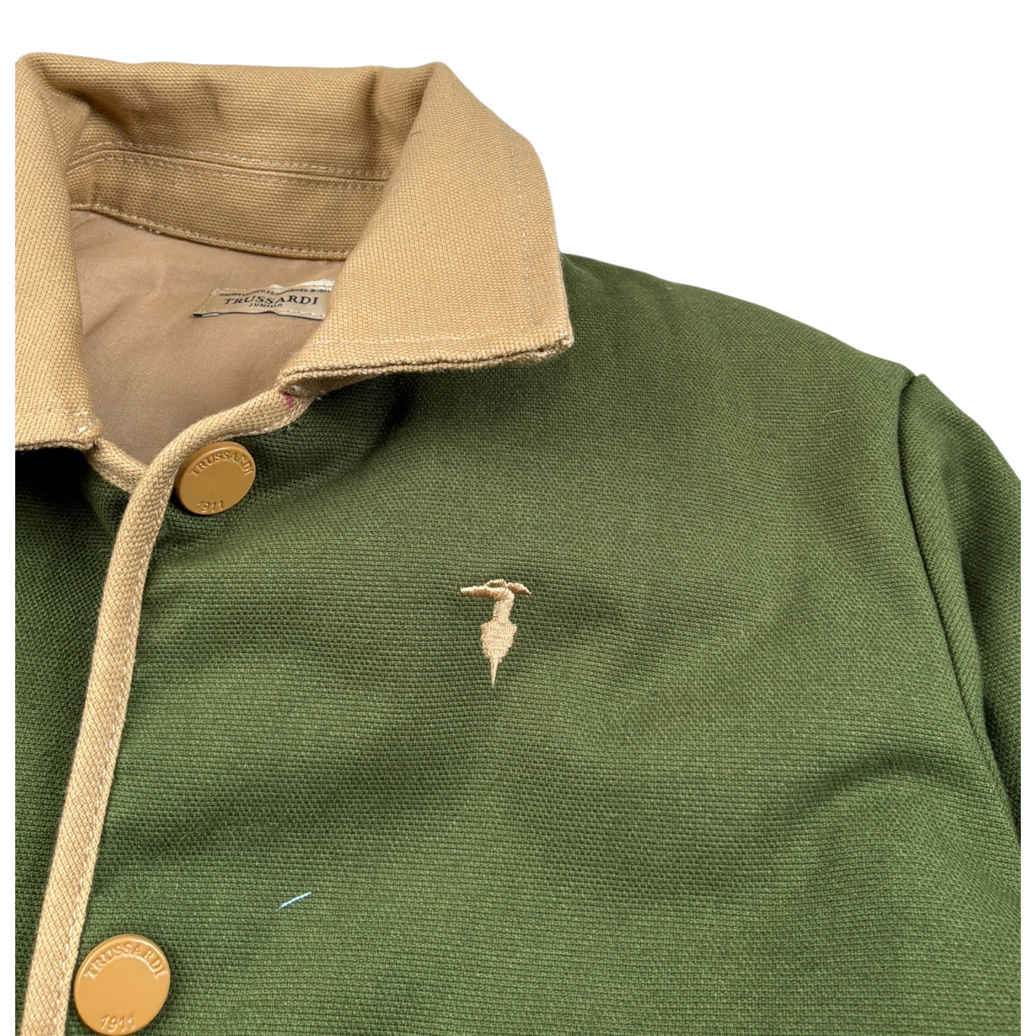 Trussardi Giacca tinta unita con Bottoni Verde per Neonata TIA26079GB VERDE TRUSSARDI 
