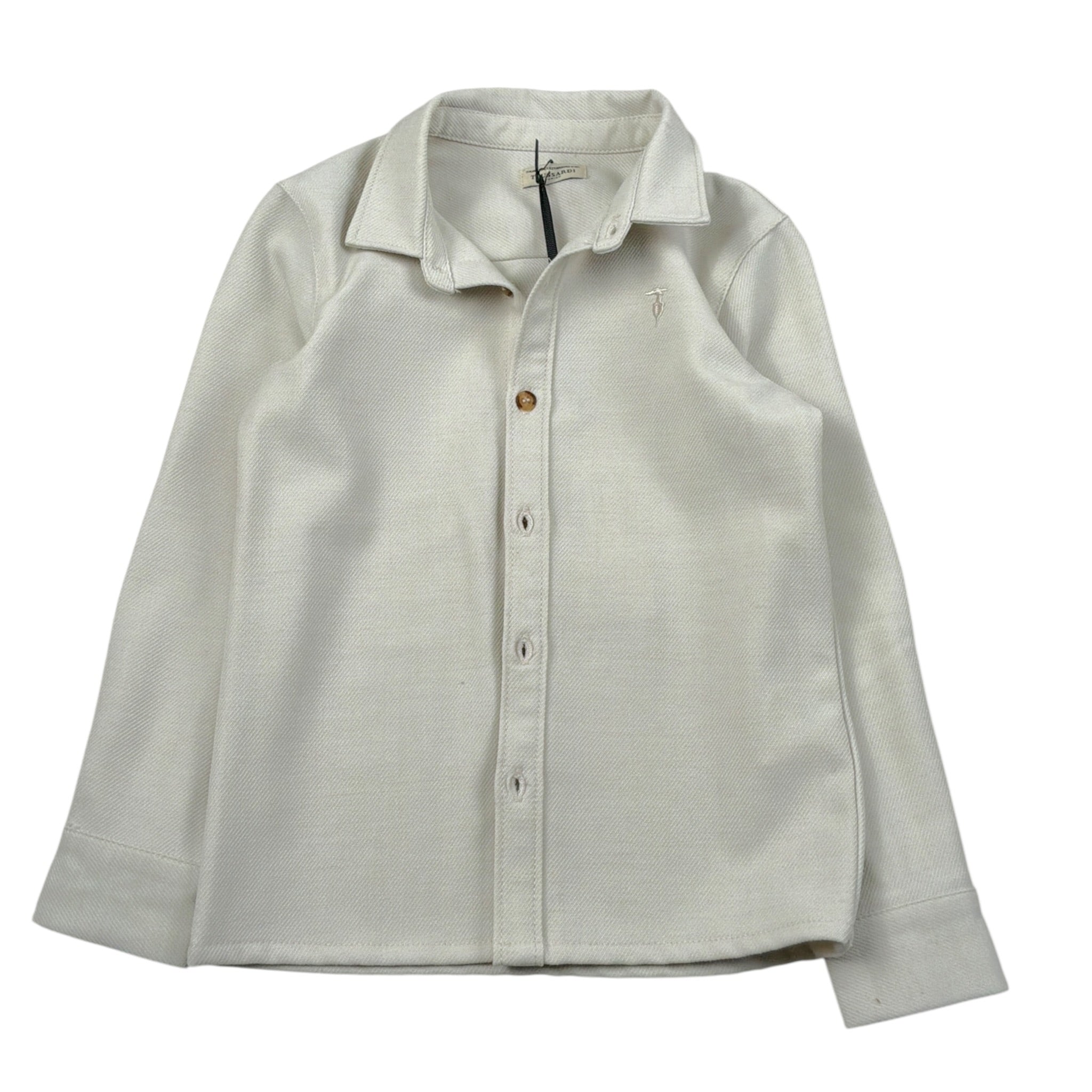 Trussardi Camicia tinta unita con Bottoni Verde Acqua per Neonato TIA26082CA VERDE ACQUA TRUSSARDI 