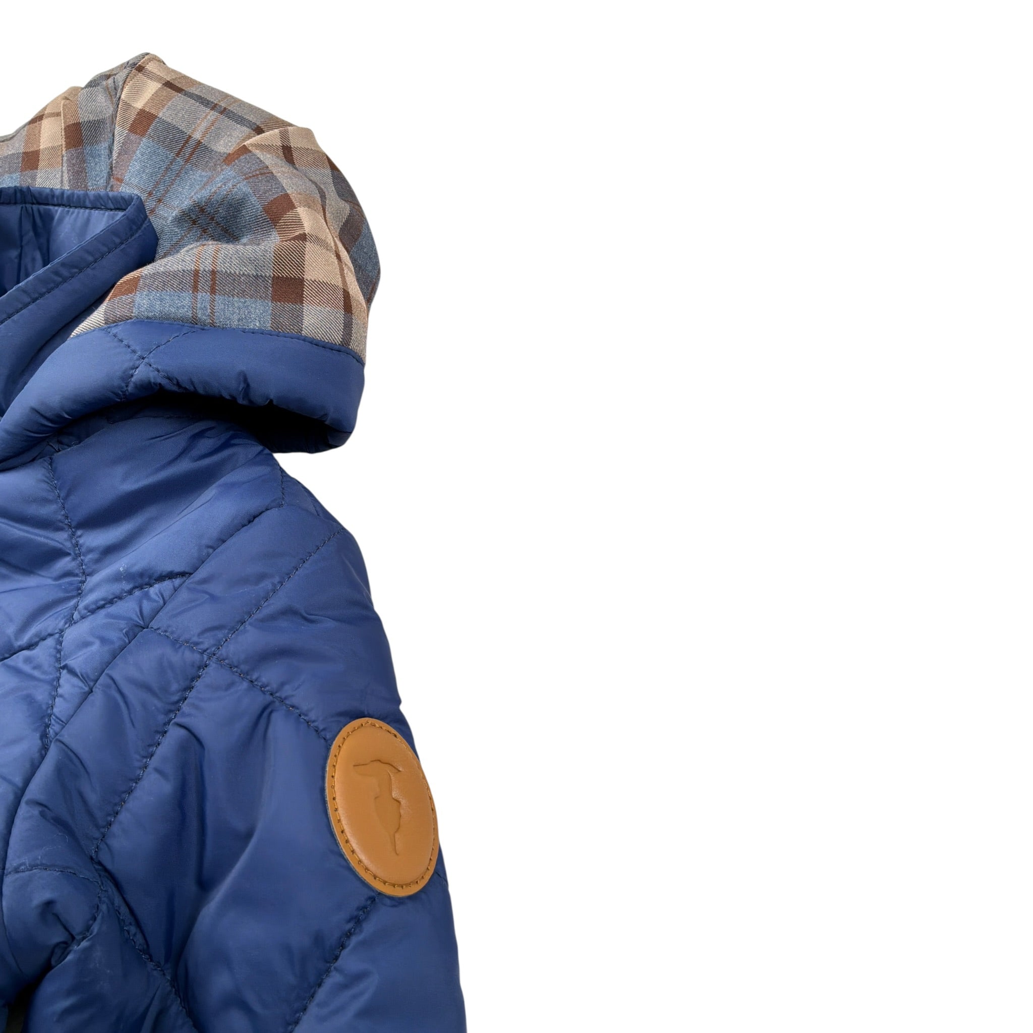 Trussardi Giubbino tinta unita con Cappuccio Blu per Neonato TIA26090GB BLU TRUSSARDI 