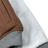 Trussardi Giubbino Bicolore Modello College con Bottoni Bianco/Marrone per Neonato TIA26091GB BIANCO/MARRONE TRUSSARDI 