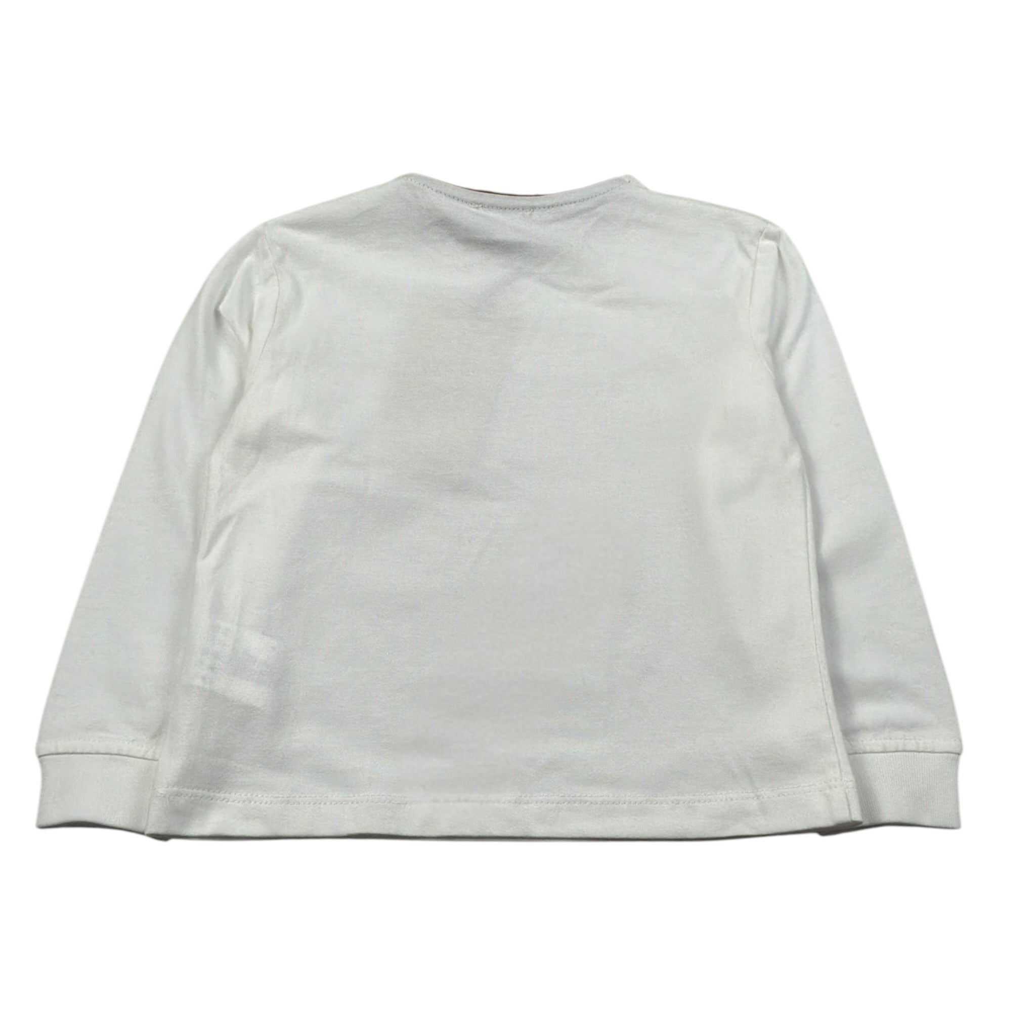 Trussardi Shirt Girocollo tinta unita con Stampa Bianco per Neonato TIA26092TS BIANCO TRUSSARDI 
