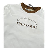 Trussardi Shirt Girocollo tinta unita con Stampa Bianco per Neonato TIA26092TS BIANCO TRUSSARDI 