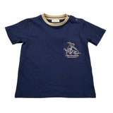 Trussardi T-Shirt Girocollo tinta unita con Taschino Blu per Neonato TIA26093TS BLU TRUSSARDI 