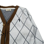 Trussardi Cardigan tinta unita con Profili In Contrasto Panna per Neonato TIA26095CD PANNA TRUSSARDI 