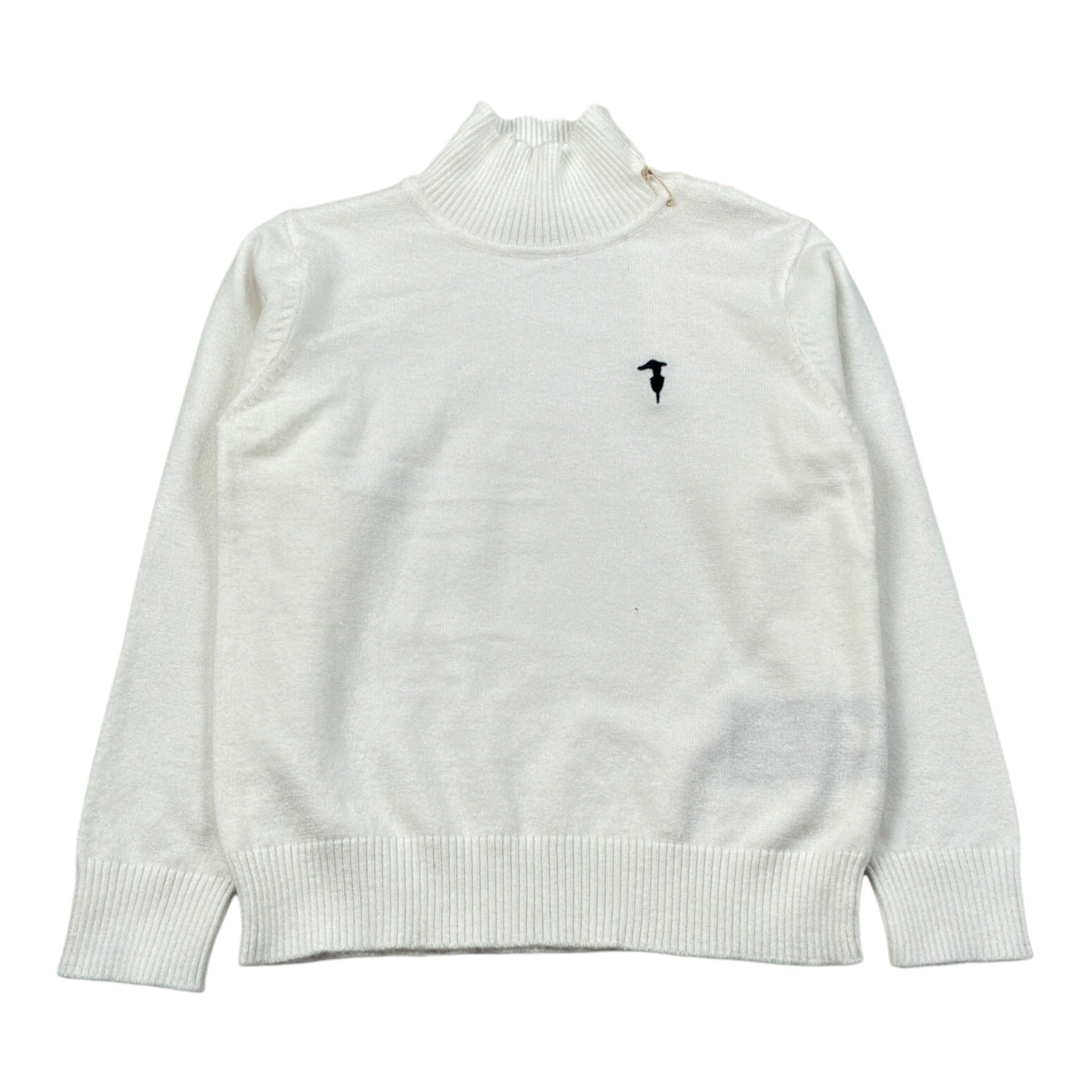 Trussardi Maglia Collo Alto tinta unita Panna per Neonato TIA26100MA PANNA TRUSSARDI 