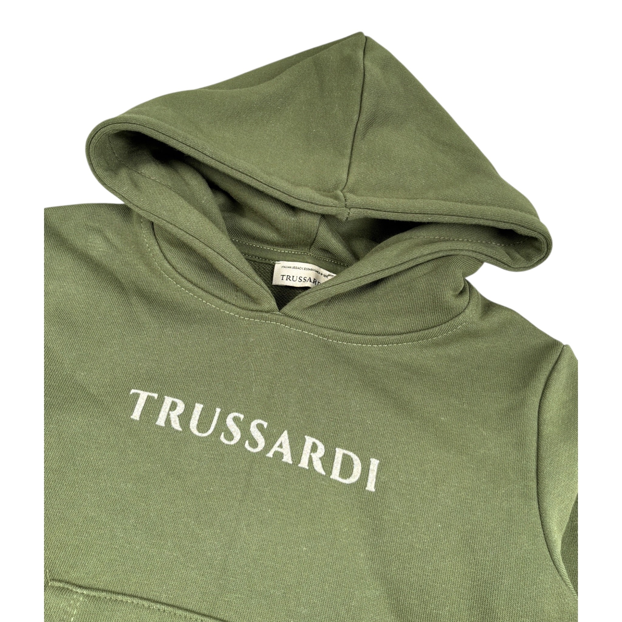 Trussardi Completo 2 Pezzi Felpa-Pantalone tinta unita Verde per Neonato TIA26102CF VERDE TRUSSARDI 