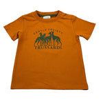 Trussardi T-Shirt Girocollo tinta unita con Logo Arancione per Neonato TIA26104TS ARANCIONE TRUSSARDI 