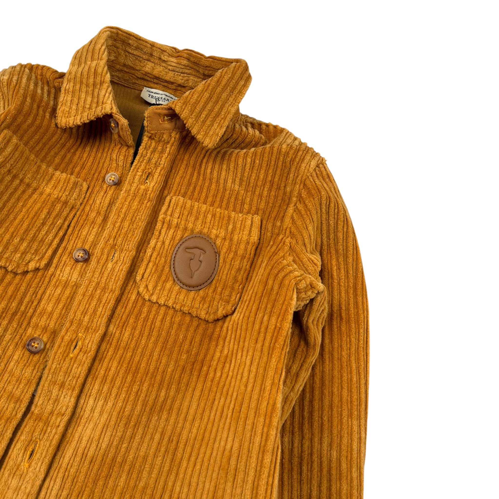 Trussardi Camicia tinta unita con Logo Giallo per Neonato TIA26107CA GIALLO TRUSSARDI 