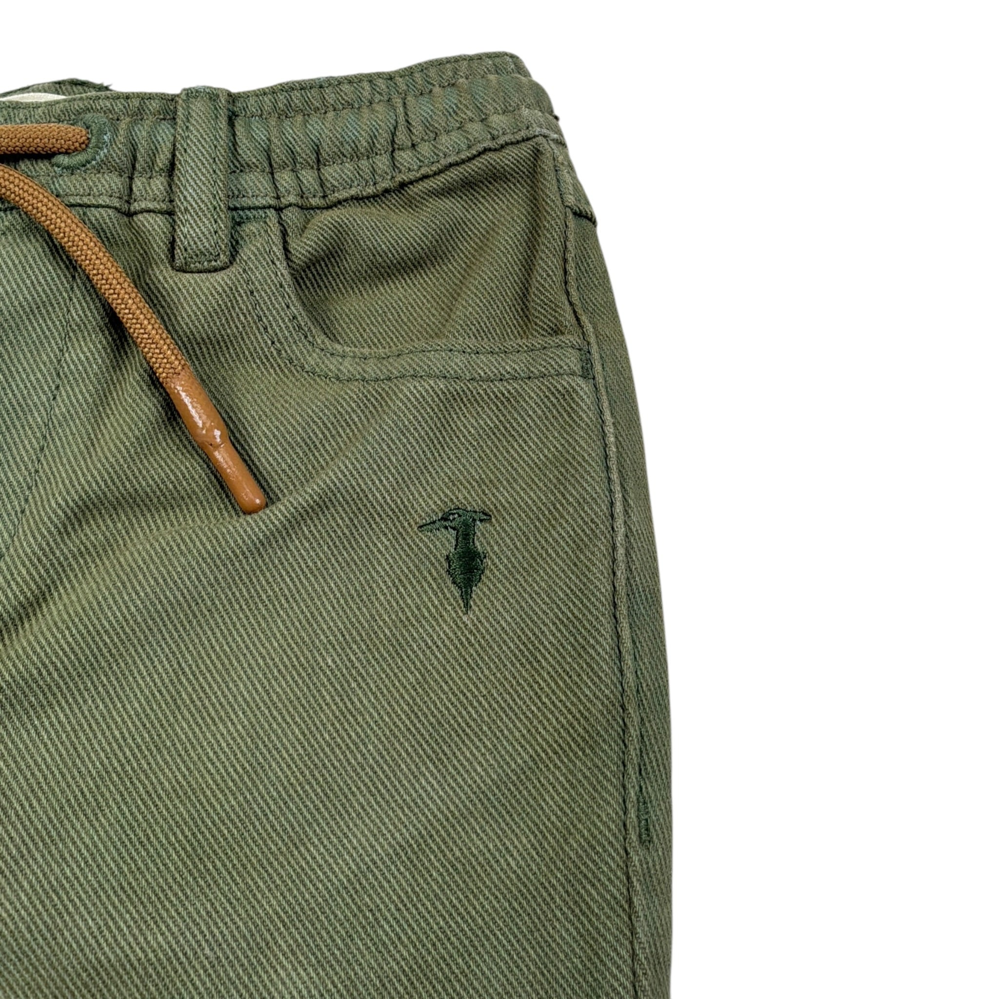 Trussardi Pantalone tinta unita con Elastico In Vita Verde per Neonato TIA26109PA VERDE TRUSSARDI 