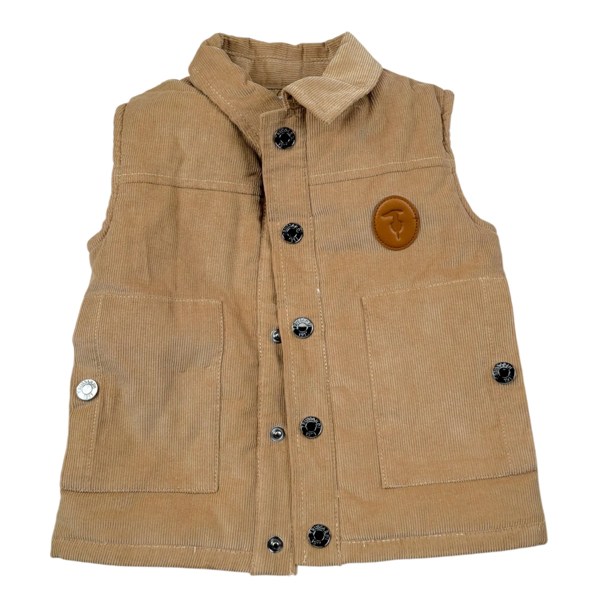 Trussardi Giubbino Modello Smanicato tinta unita Beige per Neonato TIA26114GB BEIGE TRUSSARDI 