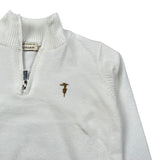Trussardi Maglia tinta unita con Zip Panna per Neonato TIA26116MA PANNA TRUSSARDI 