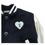 Trussardi Giubbino Modello College tinta unita con Maniche In Contrasto Blu per Neonato TIA26119GB BLU TRUSSARDI 