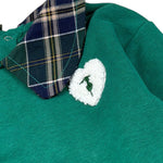 Trussardi Felpa tinta unita con Colletto Verde per Neonata TIA26122FE VERDE TRUSSARDI 