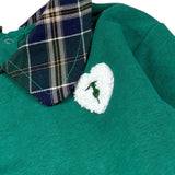 Trussardi Felpa tinta unita con Colletto Verde per Neonata TIA26122FE VERDE TRUSSARDI 