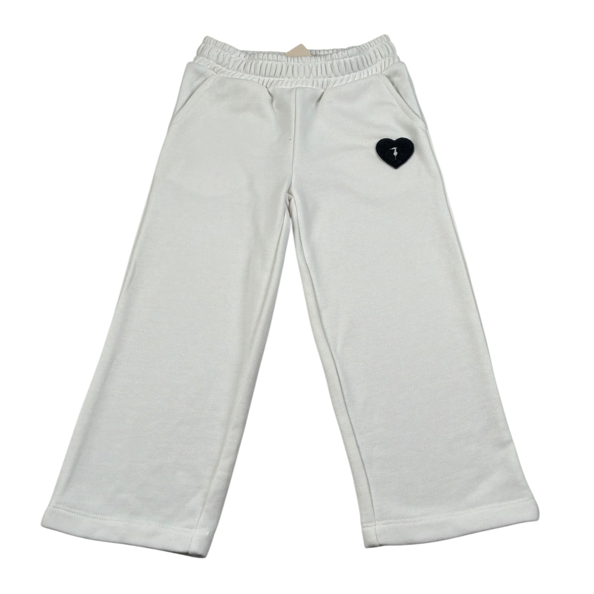Trussardi Pantalone Tuta tinta unita con Logo Bianco per Neonata TIA26127PA BIANCO TRUSSARDI 