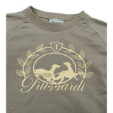 Trussardi Shirt Girocollo tinta unita con Logo Beige per Neonato TIA26131TS BEIGE TRUSSARDI 