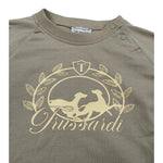 Trussardi Shirt Girocollo tinta unita con Logo Beige per Neonato TIA26131TS BEIGE TRUSSARDI 