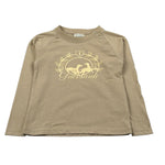 Trussardi Shirt Girocollo tinta unita con Logo Beige per Neonato TIA26131TS BEIGE TRUSSARDI 
