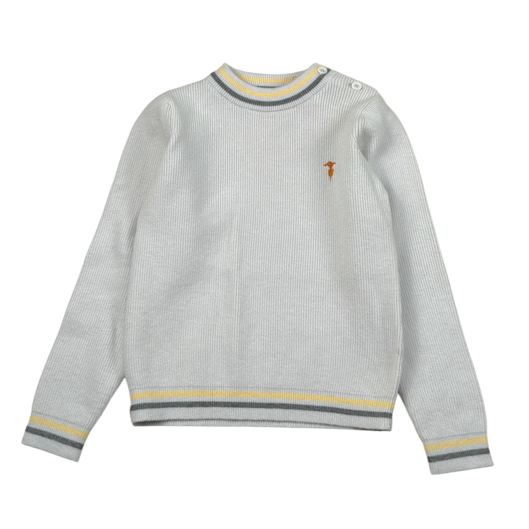Trussardi Maglia tinta unita Mezzocollo Bianco per Neonato TIA26135MA BIANCO TRUSSARDI 