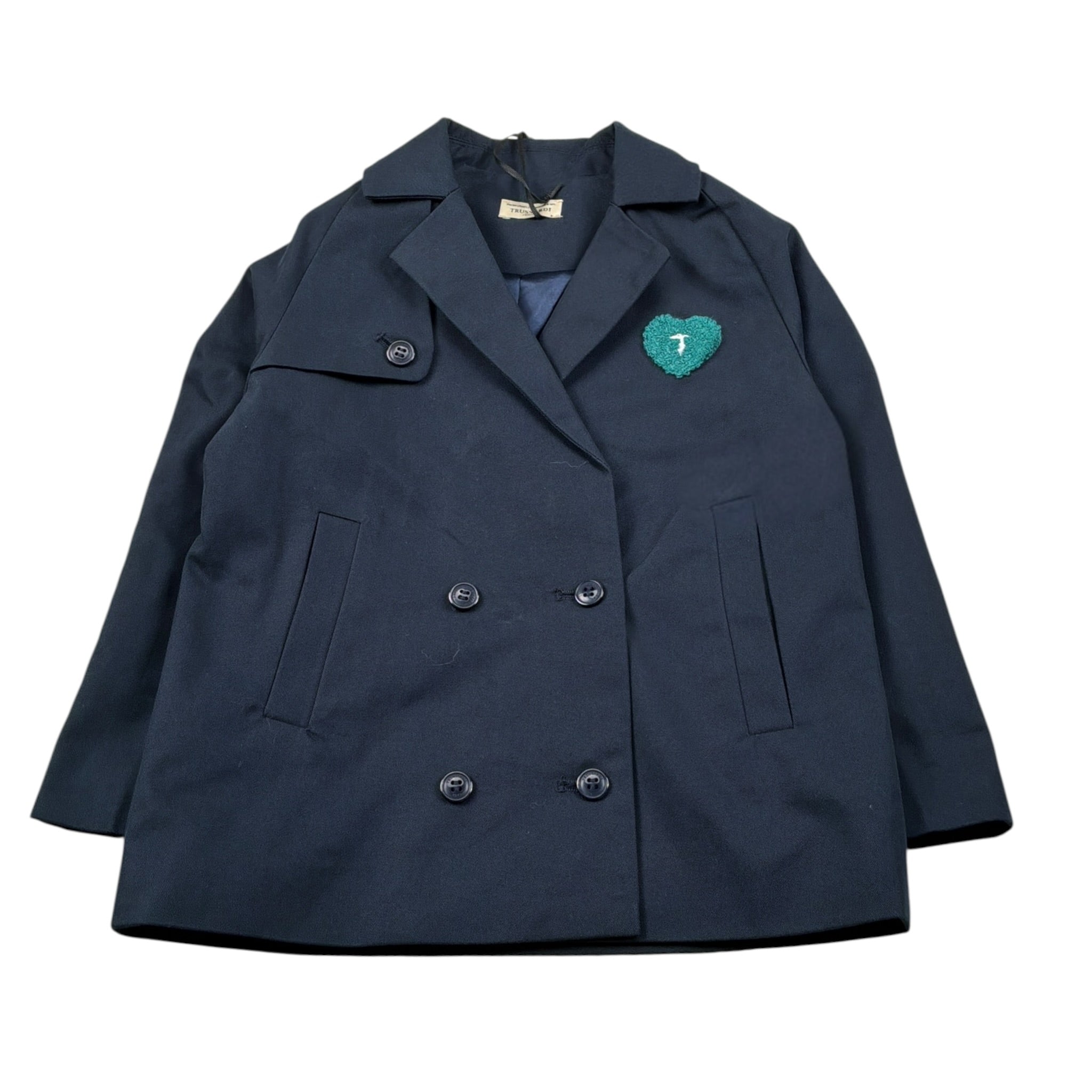 Trussardi Trench tinta unita Doppiopetto Blu per Neonato TIA26137TS BLU TRUSSARDI 