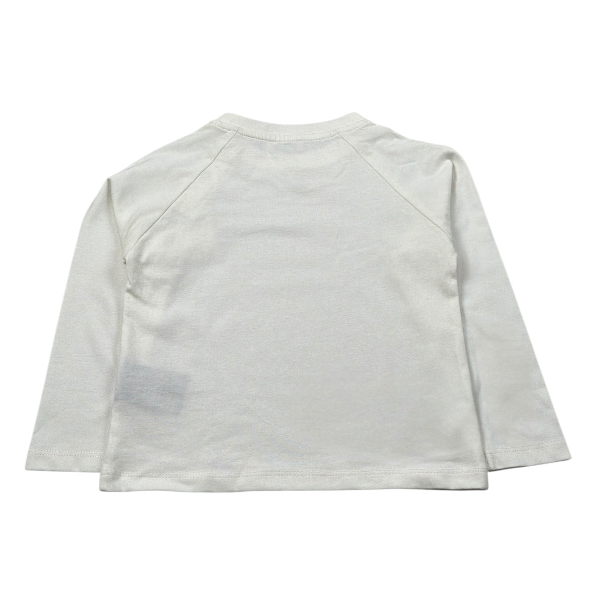 Trussardi Shirt Girocollo Tint Unita con Logo Panna per Neonata TIA26140TS PANNA TRUSSARDI 