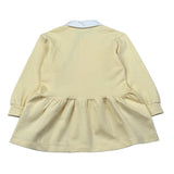 Trussardi Abito Manica Lunga tinta unita con Colletto Giallo per Neonata TIA26141VE GIALLO TRUSSARDI 