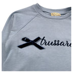 Trussardi Shirt Girocollo tinta unita con Logo Azzurro per Neonata TIA26146TS AZZURRO TRUSSARDI 