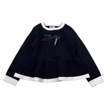Trussardi Maglia tinta unita con Fiocco Blu per Neonata TIA26147MA BLU TRUSSARDI 