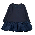 Trussardi Abito tinta unita con Brillantini Blu per Neonata TIA26149VE BLU TRUSSARDI 