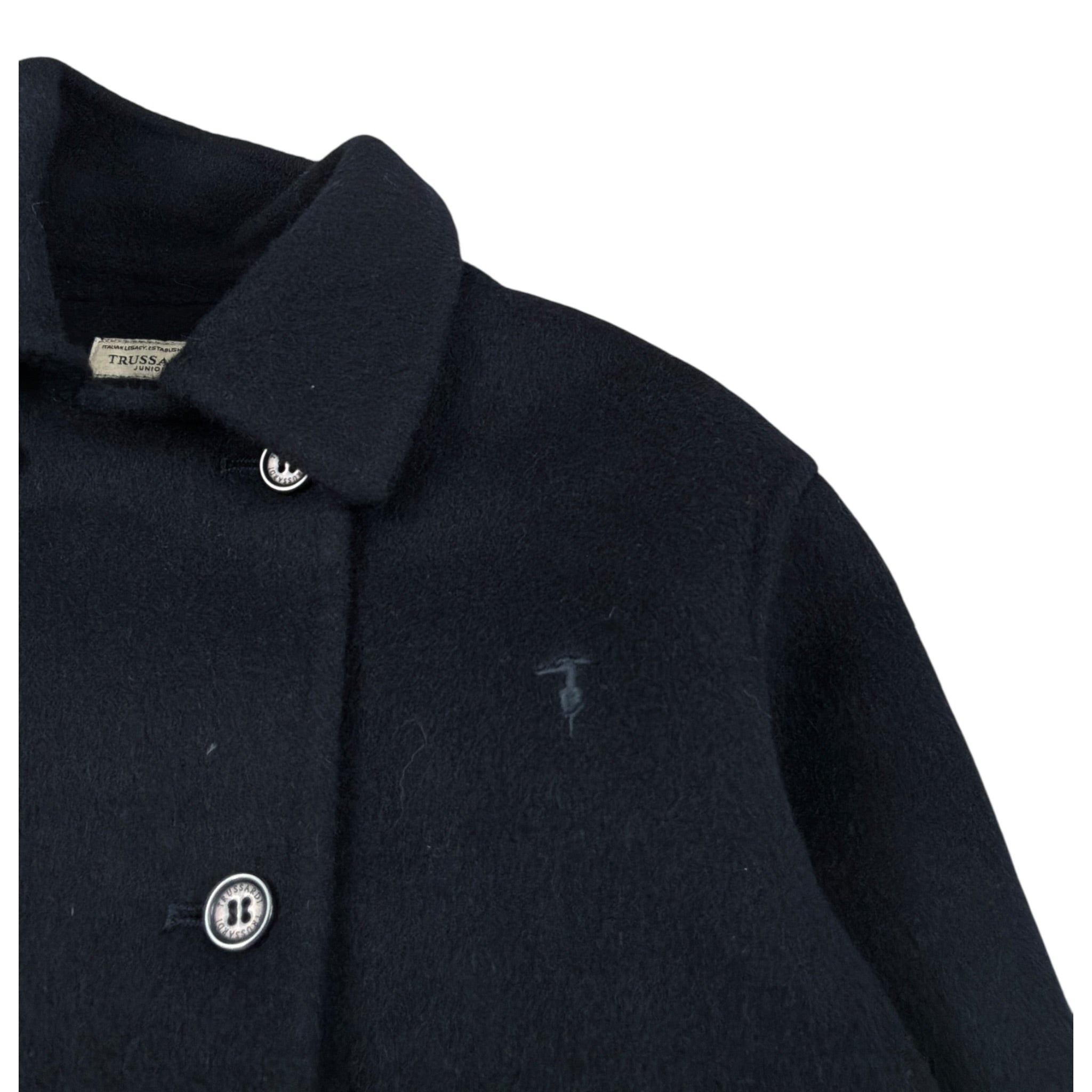 Trussardi Cappotto tinta unita Doppiopetto Blu per Neonato TIA26151CP BLU TRUSSARDI 