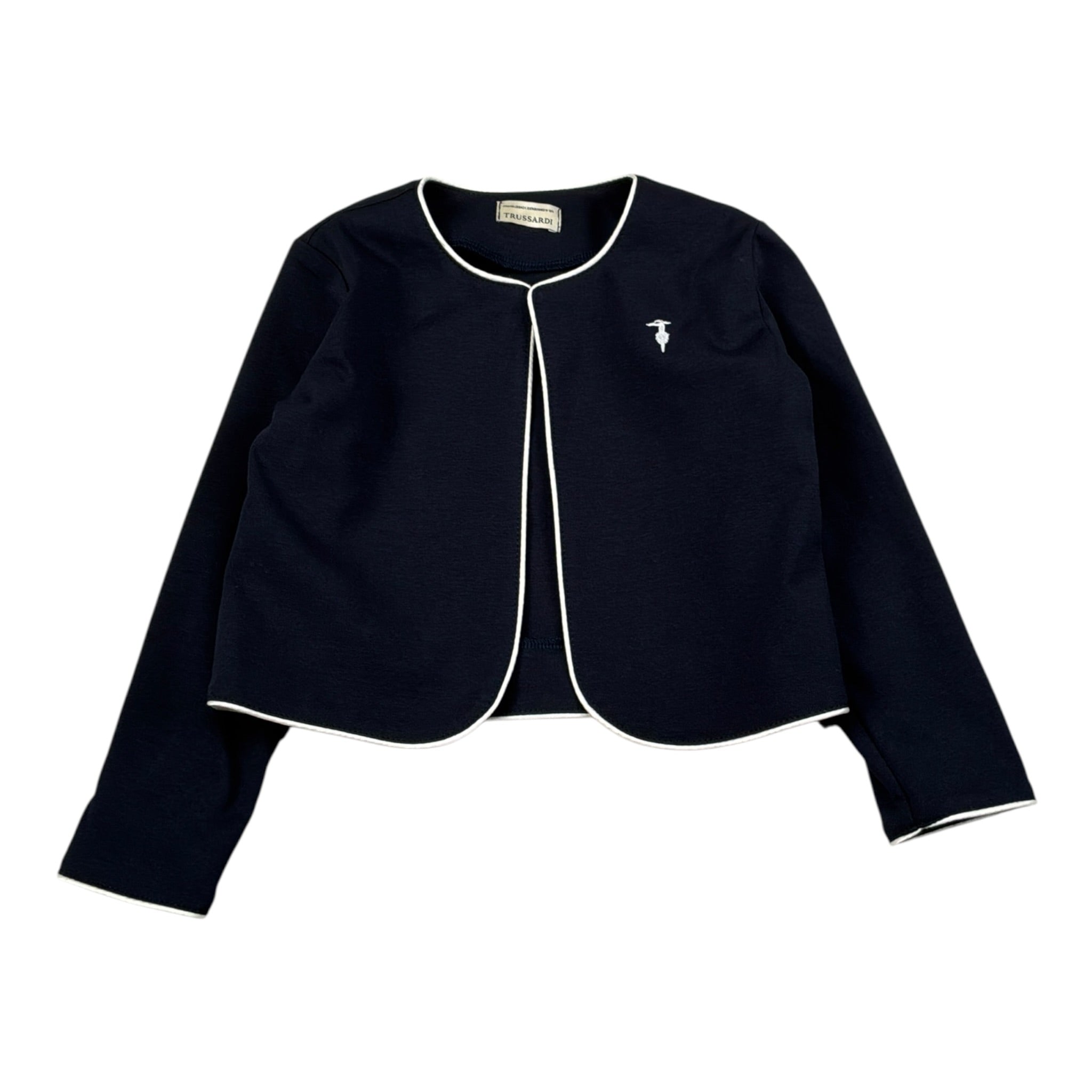 Trussardi Coprispalle tinta unita con Profili In Contrasto Blu per Neonata TIA26153GC BLU TRUSSARDI 